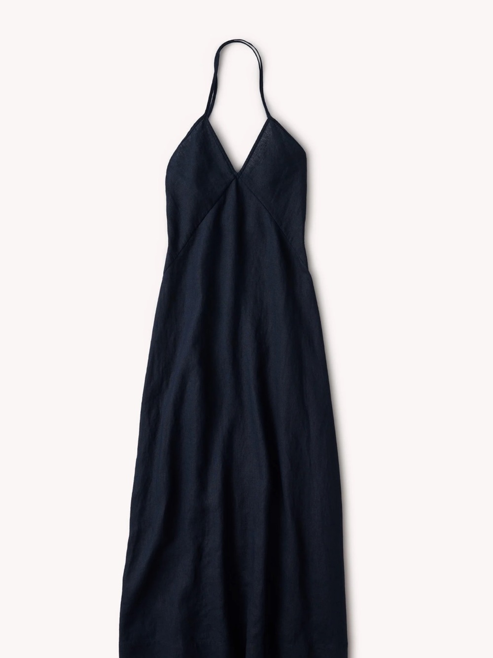 Buck Mason Dark Navy Sea Breeze Linen Slip Dress